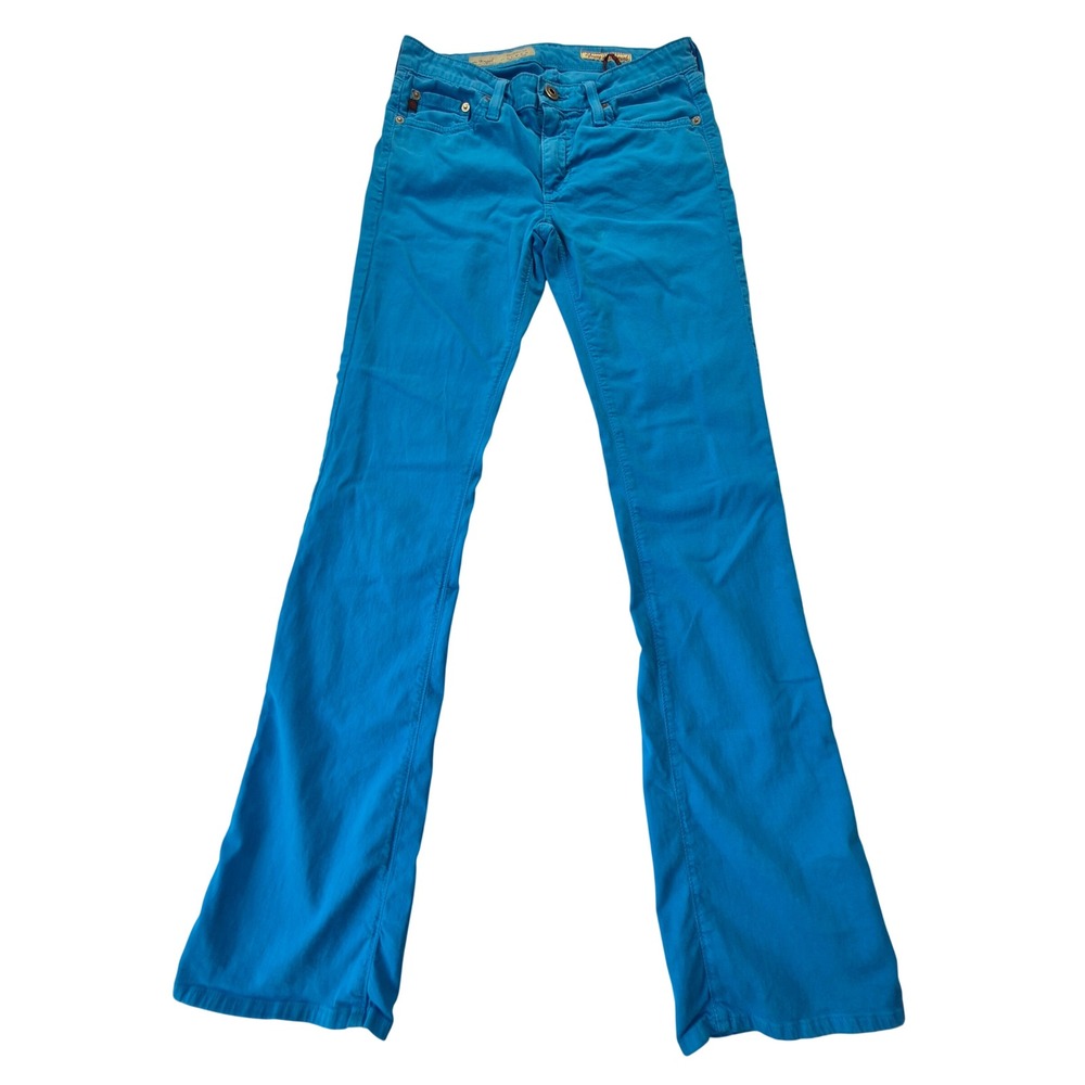AG The Angel Bootcut Jeans Womens 27R Electric Blue Calypso Low Rise Stretch